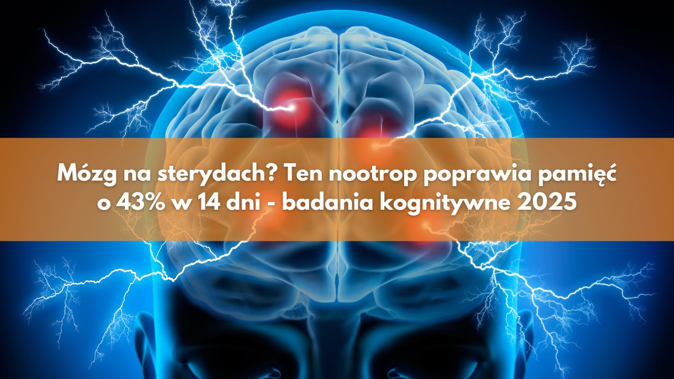 Mózg na sterydach? Ten nootrop poprawia pamięć o 43% w 14 dni – badania kognitywne 2025