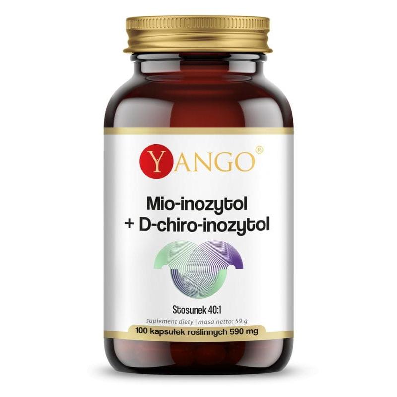 Wsparcie Mózgu Inozytol Yango Mio-inozytol + D-chiro-inozytol 100kaps